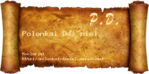 Polonkai Dániel névjegykártya